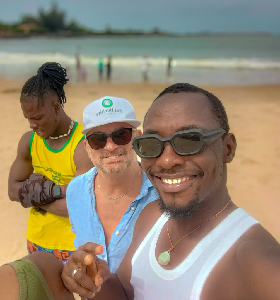 Gay men on the beach, Tarkwa Bay, Lagos, Nigeria